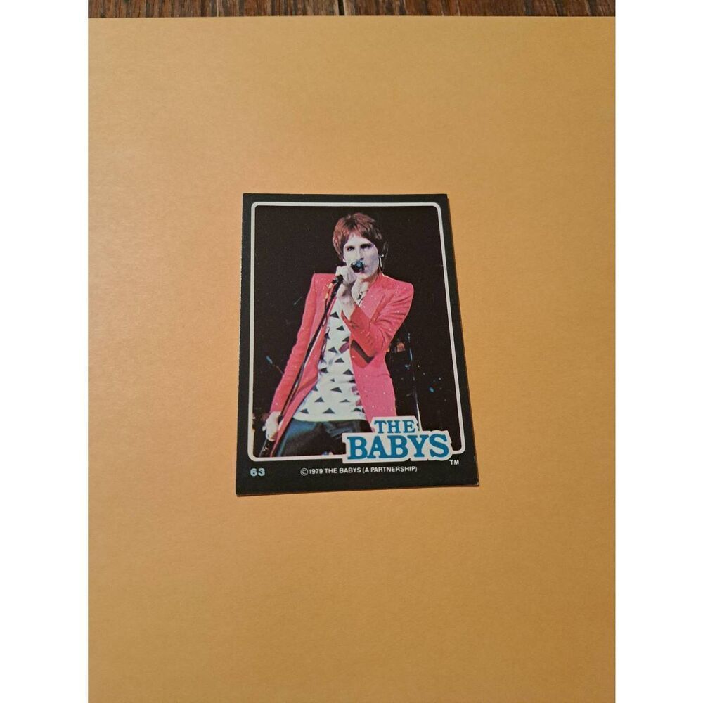 Vintage 1979 The Babys Trading Card #63 London Rock Band Collectible
